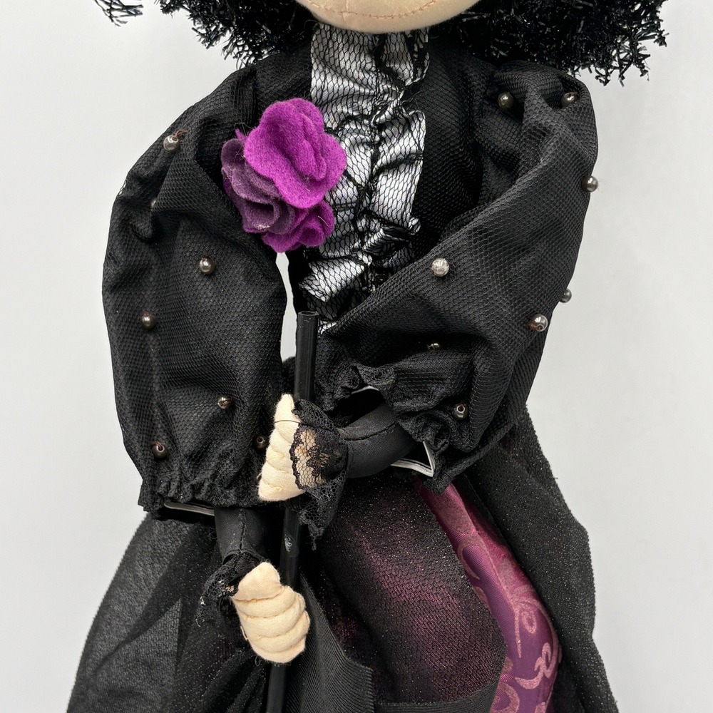 Wicked Websters Gothic Witch Halloween‎ Decor Statement Piece Broom 26in - Picture 5 of 10